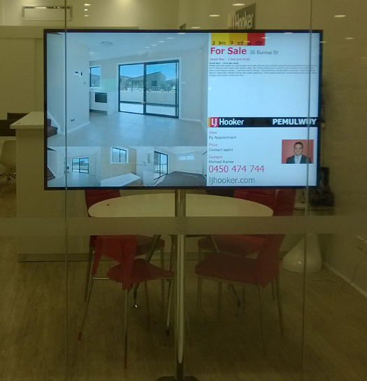 55 inch Real Estate Window Display